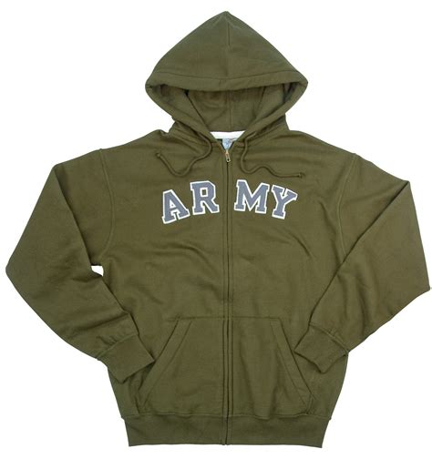 military zippered hoodies.